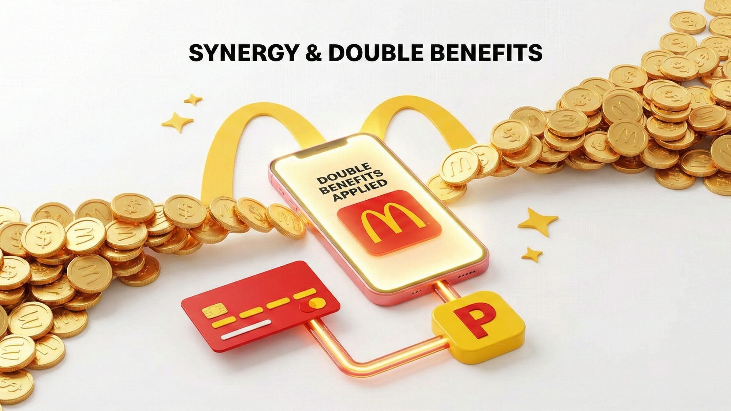 マクドナルドでポイントの二重取りは実現できる?