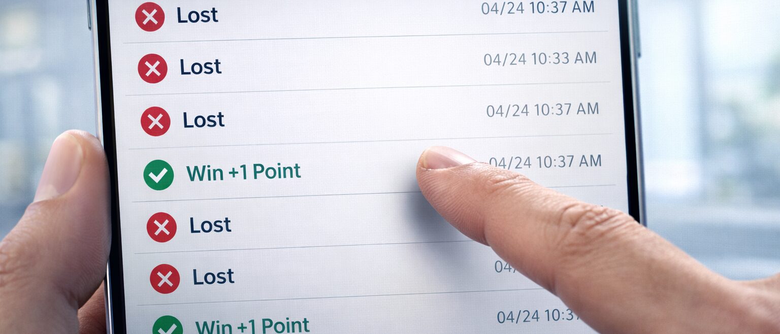 履歴で確認する当選状況