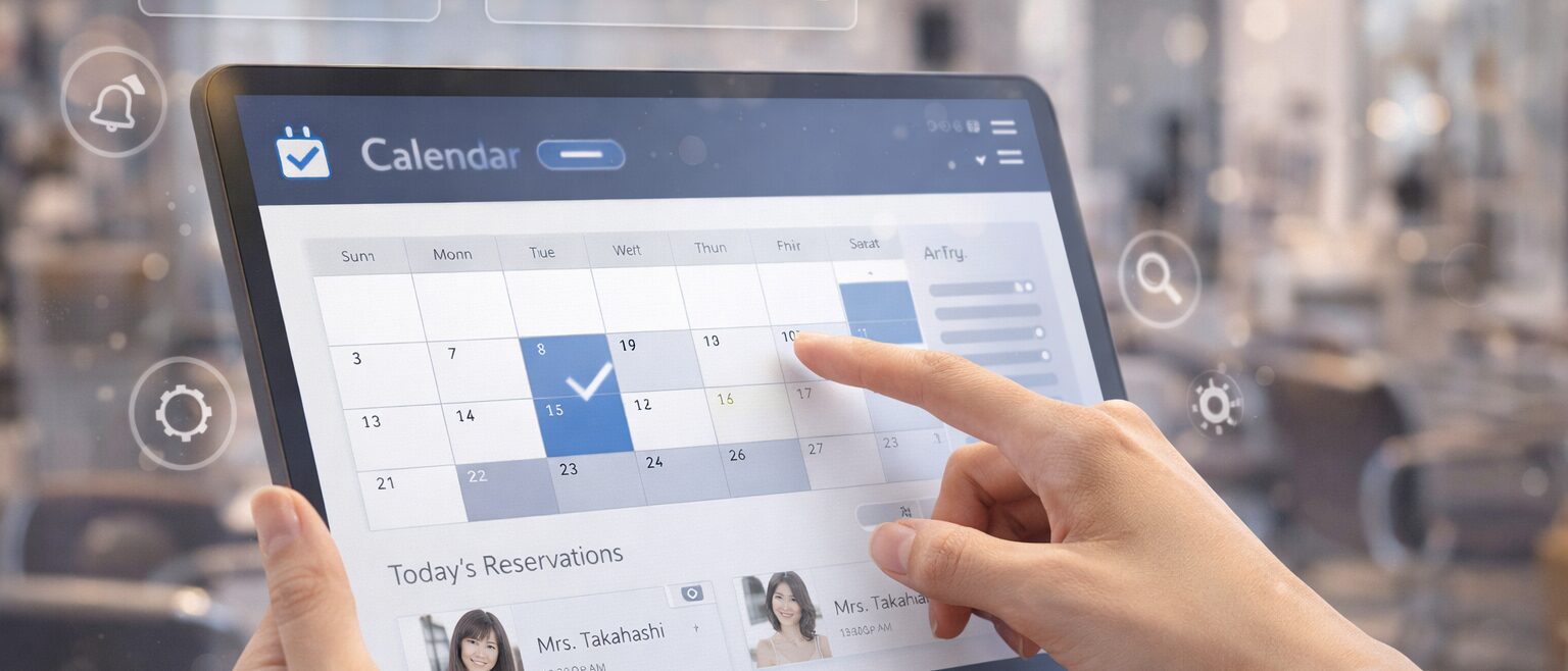 店舗が見る楽天ビューティーの管理画面と予約システムの裏側