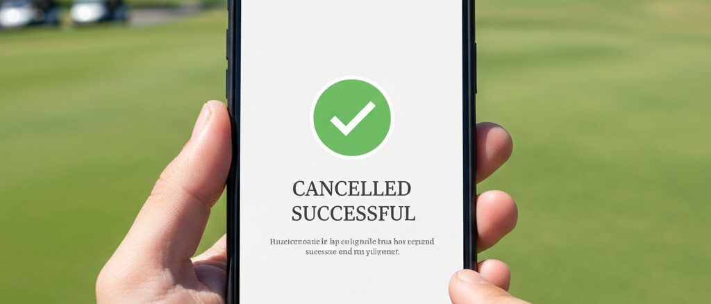 楽天 ゴルフ 予約 キャンセルが正常に完了したかの確認ポイント