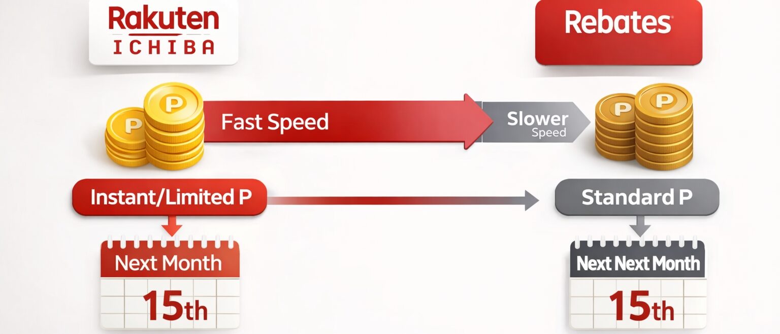 楽天 リーベイツ 楽天市場 ポイント還元のタイミングや種類の違い