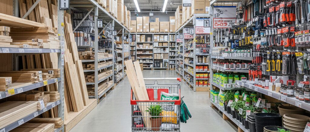 楽天Edyが使える店のホームセンターでDIYもスムーズ