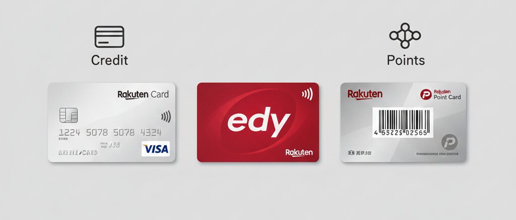種類が多くて分かりにくい 楽天Edyカード の機能差とロゴの見分け方