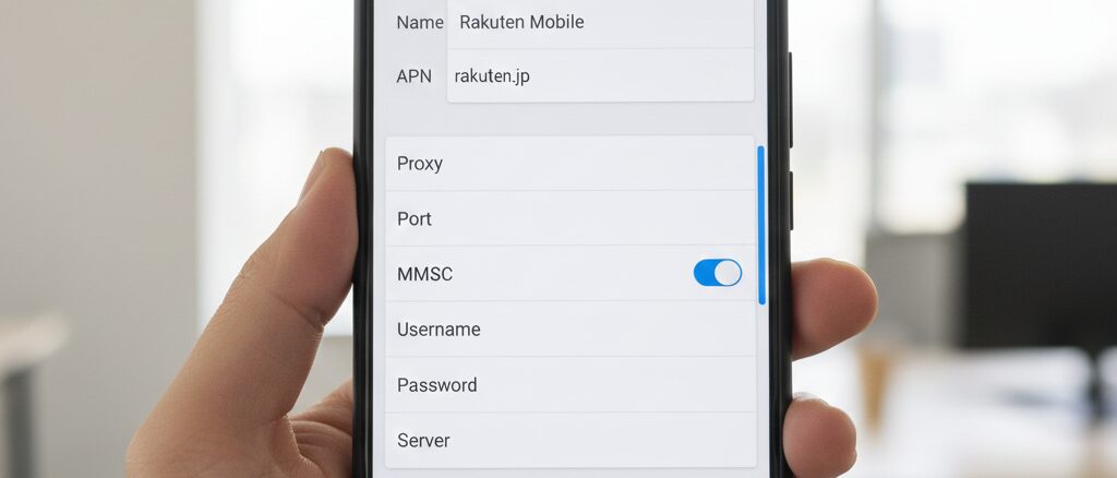 APN設定の正しい入力内容と確認方法
