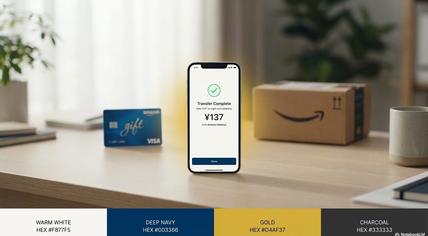 Visaギフトカード Amazonギフト券へチャージして端数を処理する選択肢