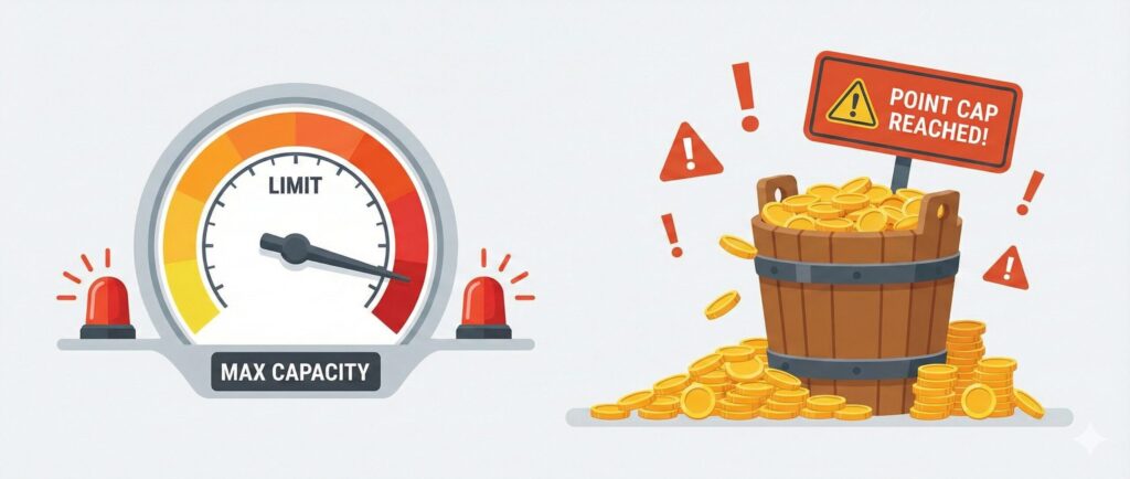ポイント獲得の上限に注意