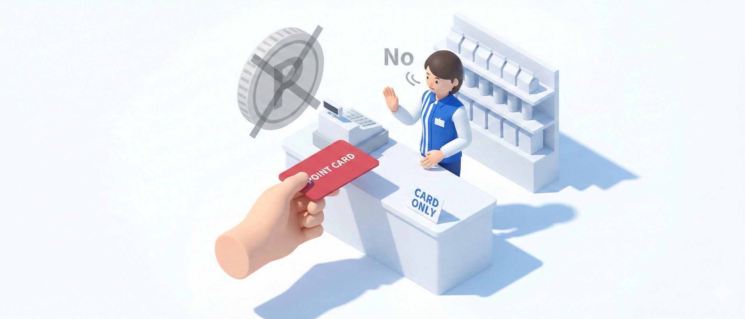 レジでのポイントカード提示で貯まる？