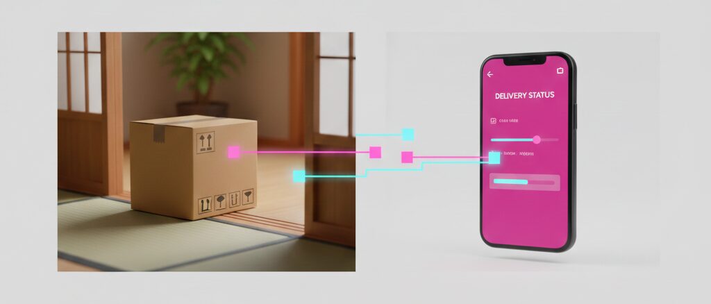 端末が届いたのにお届け中のままなのはバグ？