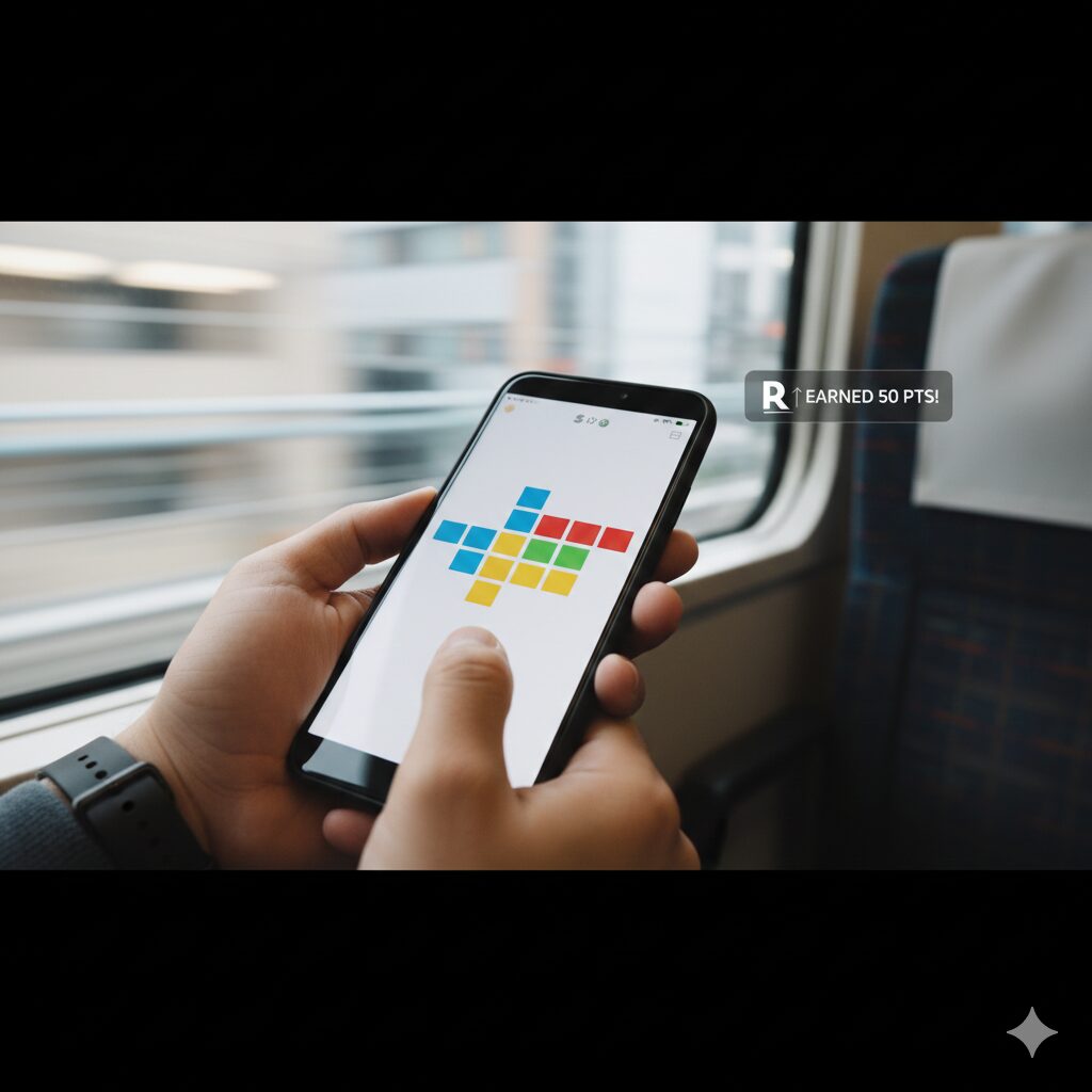 通勤時間にも最適！手軽さが魅力の楽天 ポイ活 ゲーム パズル系