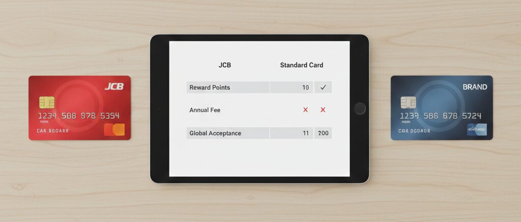 その他のデビットカードでチャージする場合との比較