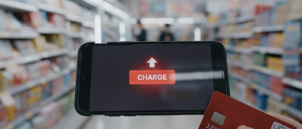 アプリ操作による具体的なチャージのやり方