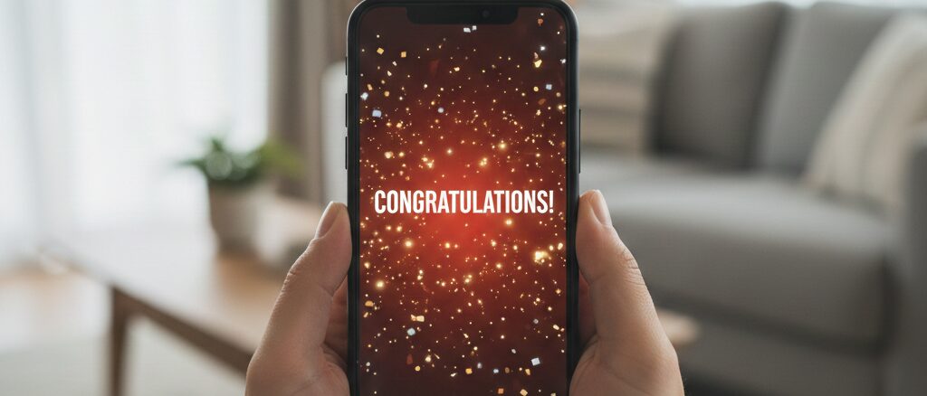 スマホですぐ分かる抽選結果確認方法