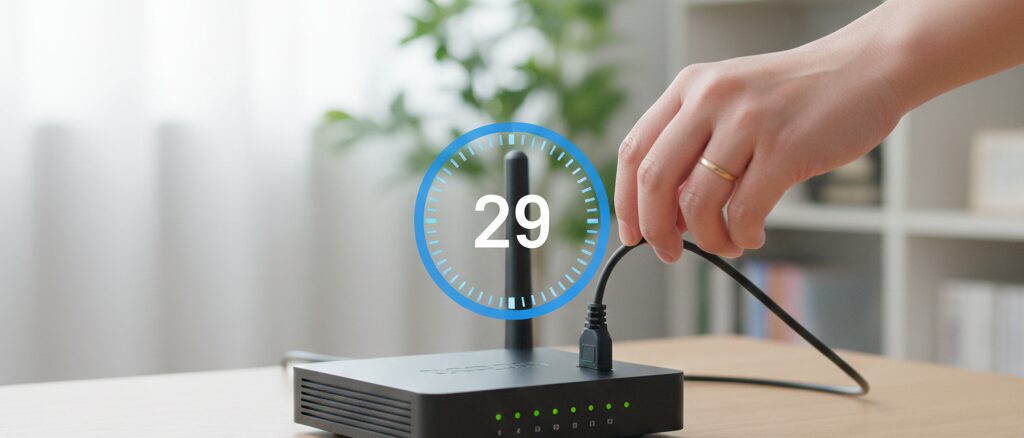 楽天の光回線が繋がらない状況で直ちに行うべき障害確認と機器の再起動