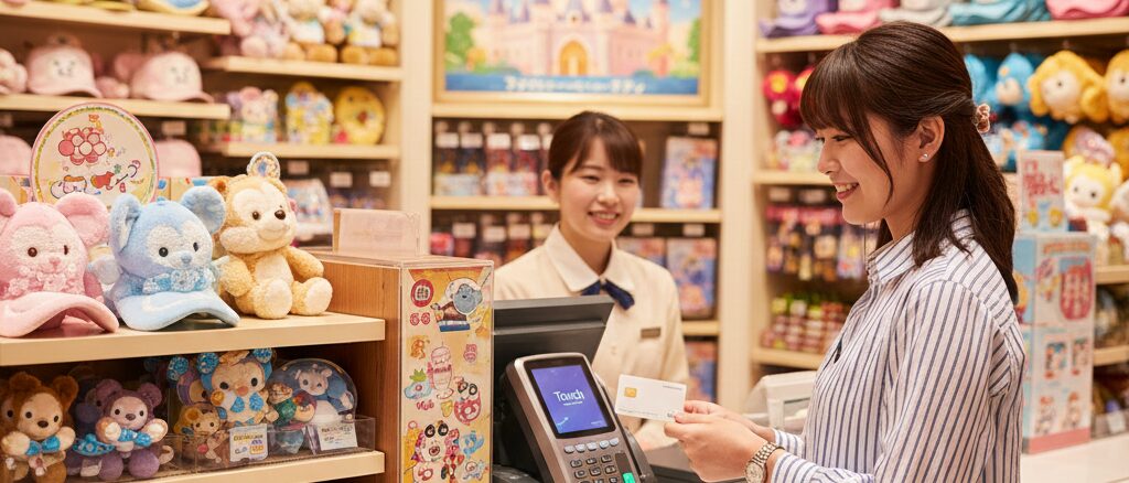 楽天カードはディズニーのパーク内でも問題なく使える？