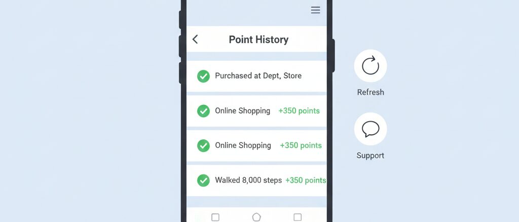 貯まったポイント 確認の方法と反映されない時の対処法