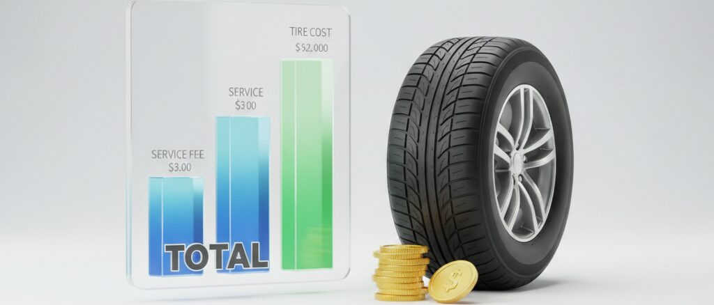 追加料金はかかる？楽天Carタイヤ交換の工賃込み価格の内訳