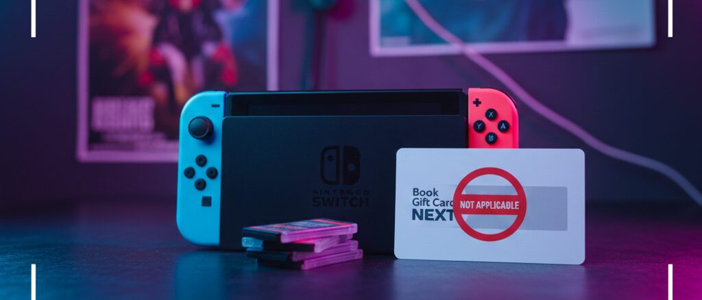 Switchなどのゲームソフトや周辺機器の購入に使いたかった場合