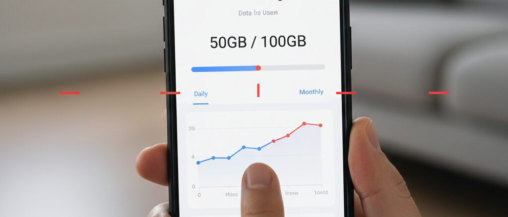 ZTELink JPでデータ通信量を確認する使い方