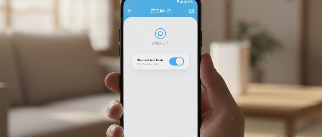 Ztelink JPでプラスエリアモードを管理する方法