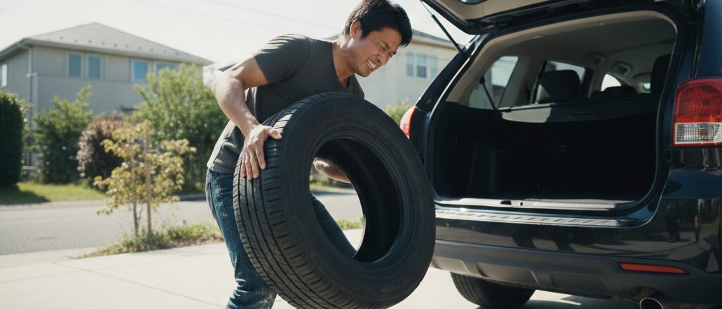 意外と見落としがちな楽天でのタイヤ交換における持ち込みのデメリット