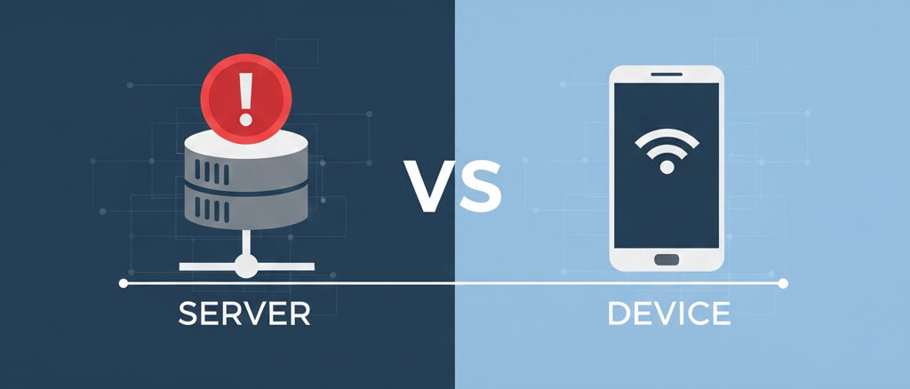楽天のサーバー障害なのか自分の端末の問題なのか切り分ける