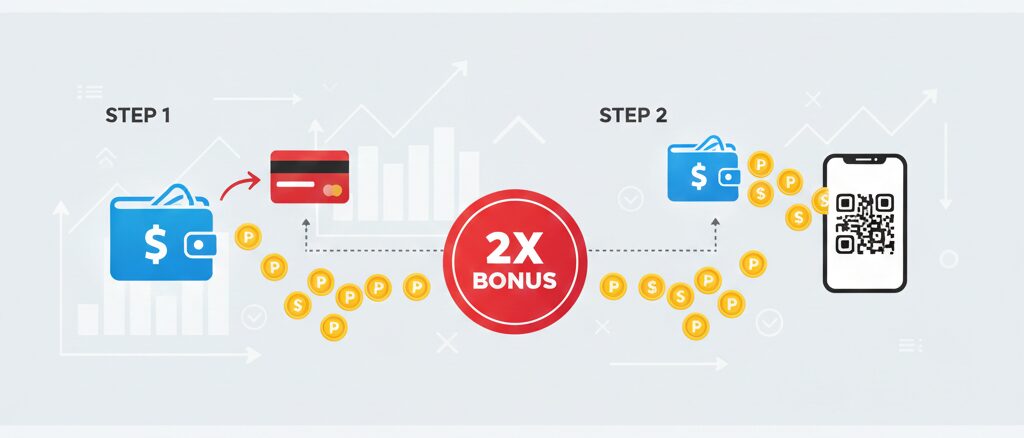 楽天キャッシュ決済でのポイント二重取りの仕組み