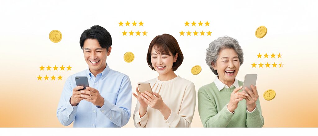 楽天シニアは何歳から対象になる？アプリの基本や口コミでわかるメリット