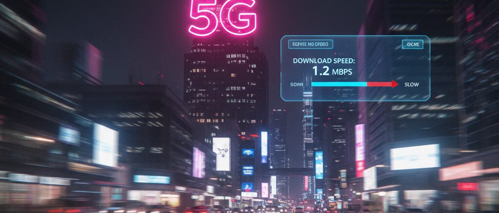 楽天モバイル 5G エリアの地図表示と実際の通信速度にあるギャップ