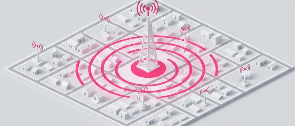 楽天モバイル基地局マップを活用してアンテナの設置場所を特定する