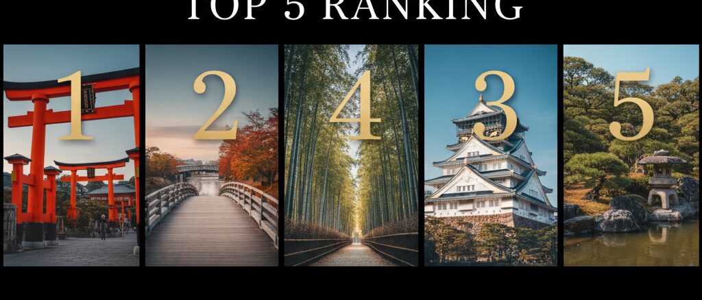 満足度が高いシニア向け旅行先ランキングTOP5