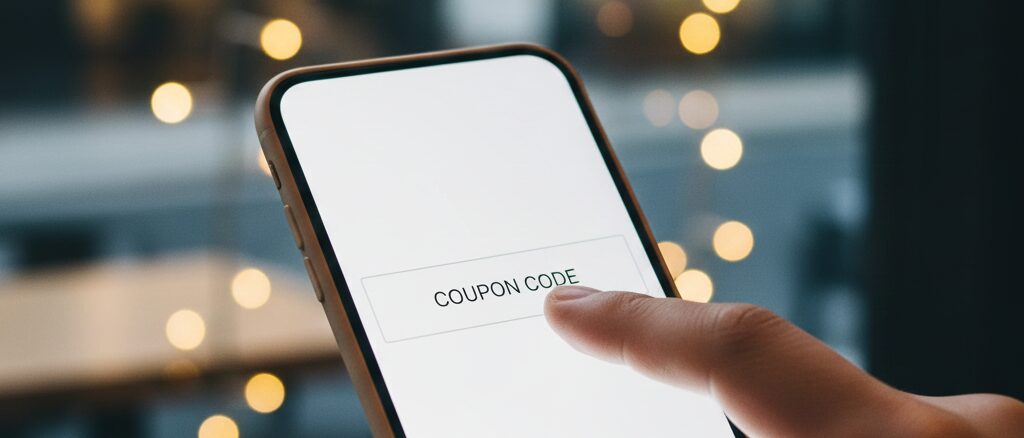 申し込み画面にある「クーポンコード」の入力欄はどうすればいい？