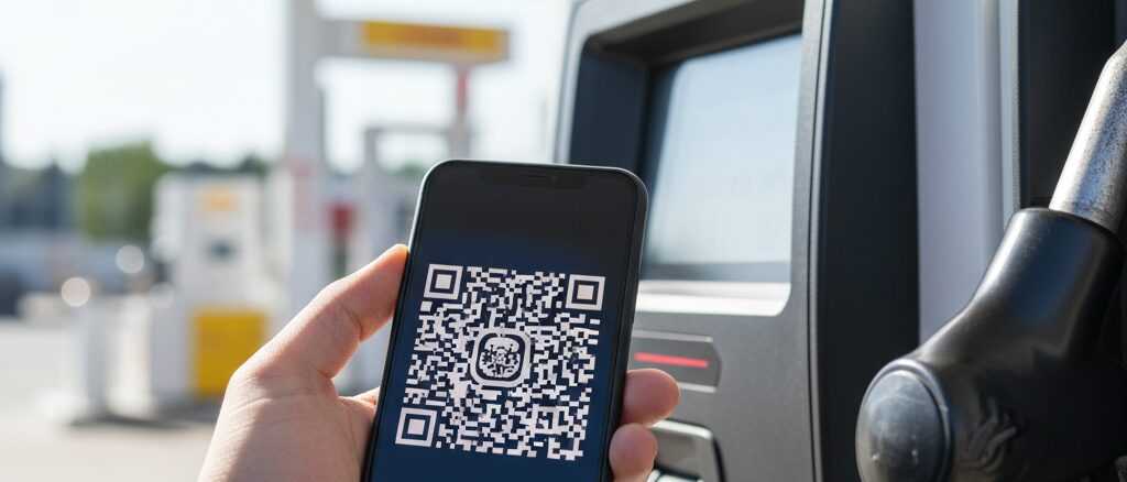 紐付け完了後の出光での楽天ポイントカードの使い方