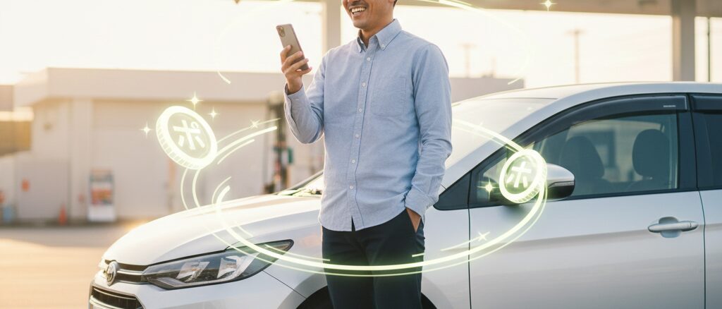 紐付け後の出光と楽天のポイントカードの使い方や確認と二重取り