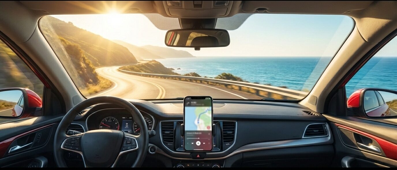 ドライブ中に車で聞く際の接続安定性とオフライン再生の利便性