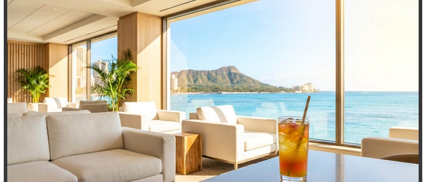 ハワイにある楽天カード会員専用ラウンジを利用して得られるメリット