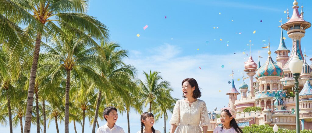 家族や恋人と楽しむディズニー特典や海外旅行で役立つ独自サービス