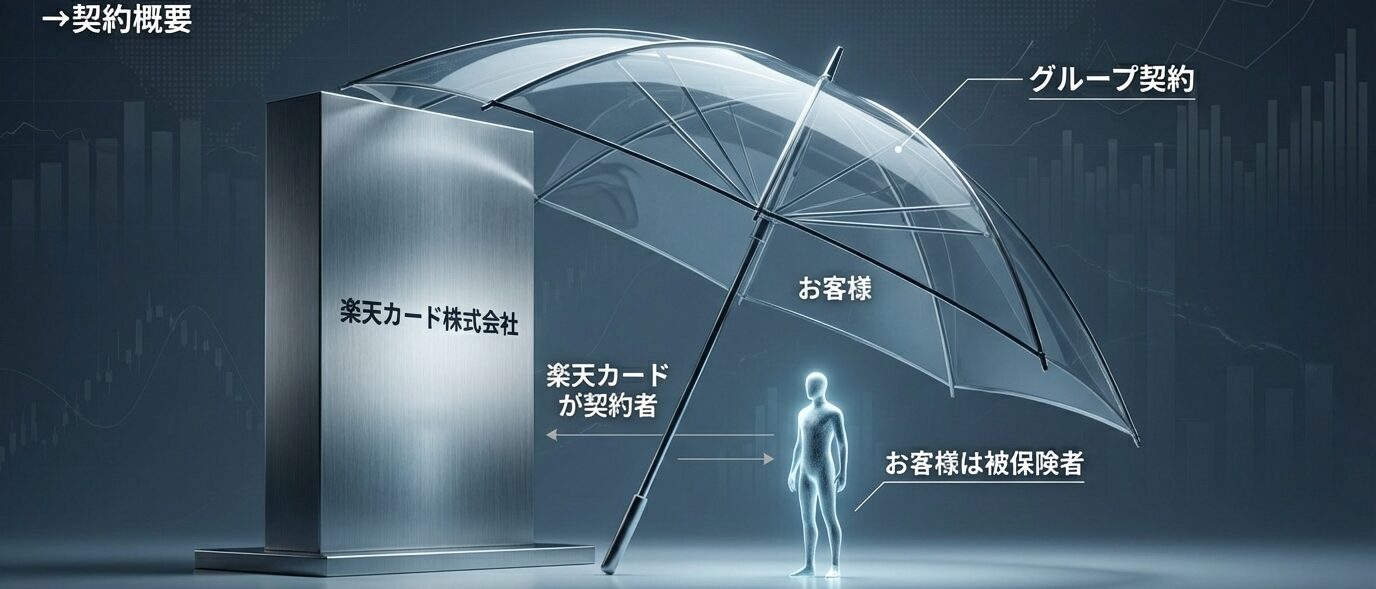 楽天カードから案内されるフリーケアプログラム傷害保険の基本的な仕組み