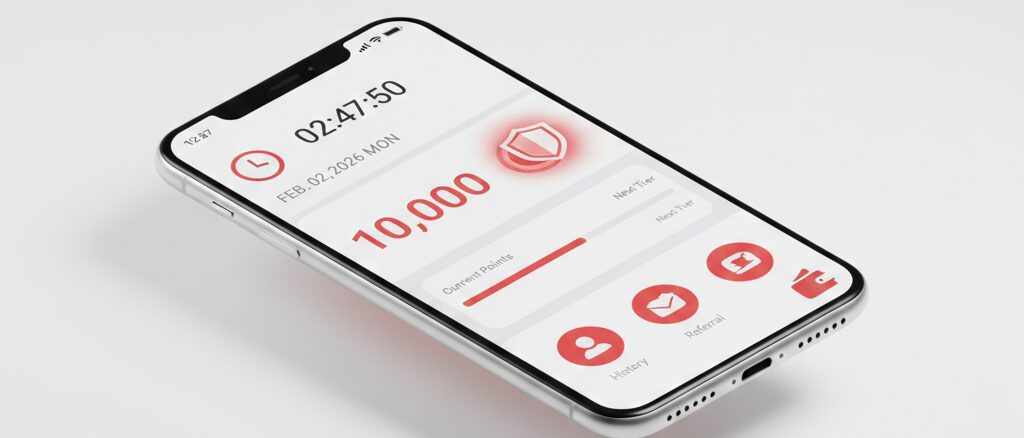 楽天カードの紹介でポイントの確認方法をスマホ画面でチェックする手順