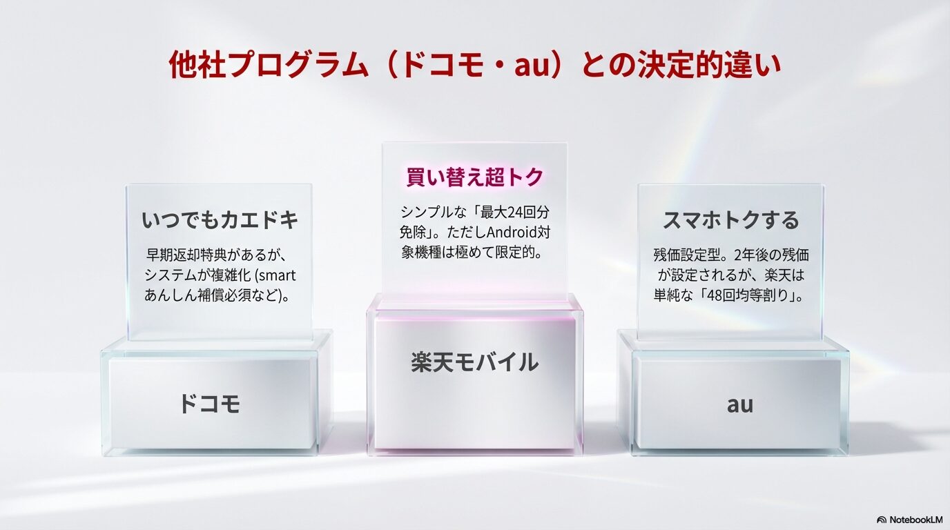 自分のケースでデメリットを許容できるか？楽天モバイルの買い替え超トクプログラムを徹底検証