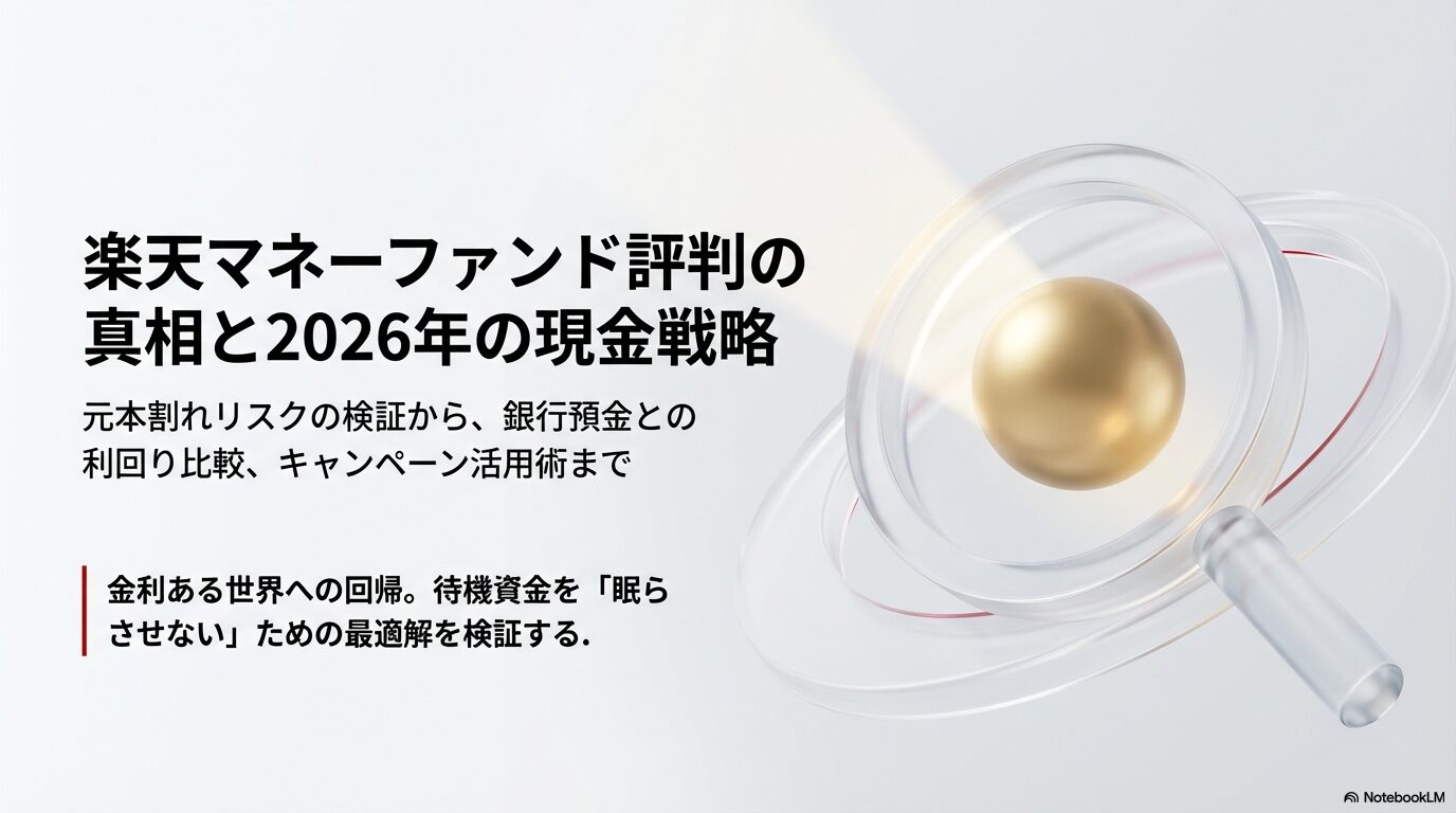 楽天マネーファンド評判の真相は？元本割れリスクやデメリットまで徹底解説
