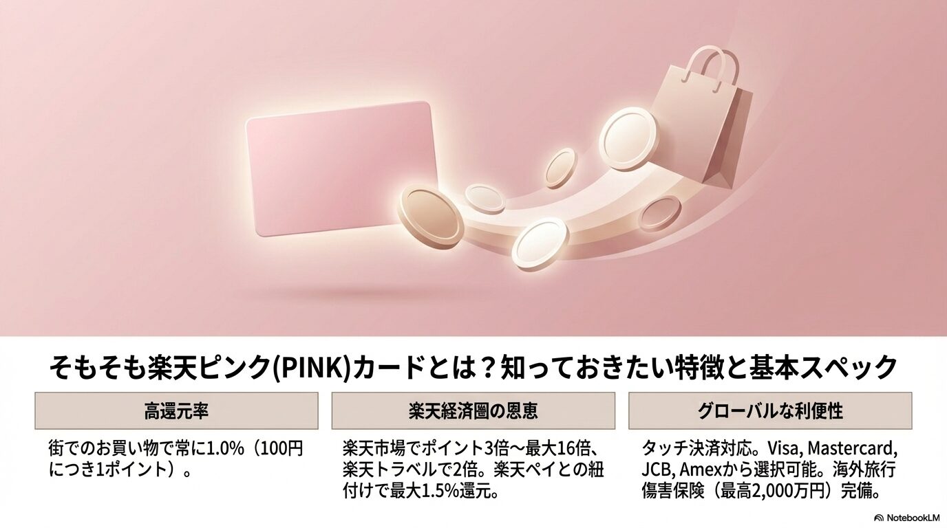 そもそも楽天ピンク(PINK)カードとは?知っておきたい特徴と基本スペック