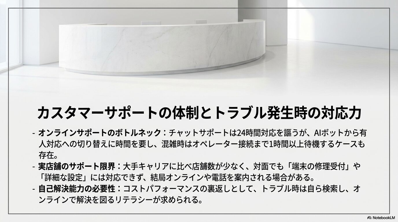 カスタマーサポートの体制とトラブル発生時の対応力