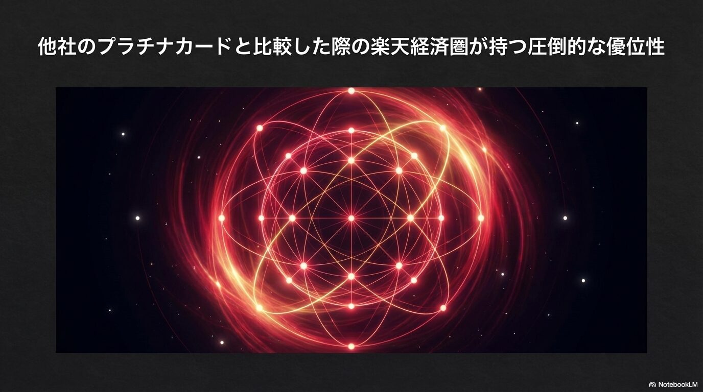 他社のプラチナカードと比較した際の楽天経済圏が持つ圧倒的な優位性