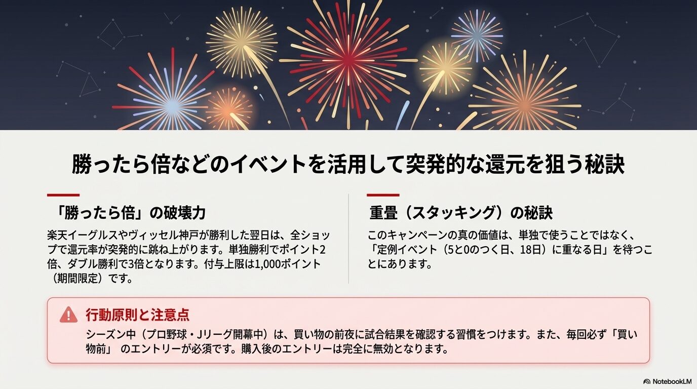 勝ったら倍などのイベントを活用して突発的な還元を狙う秘訣