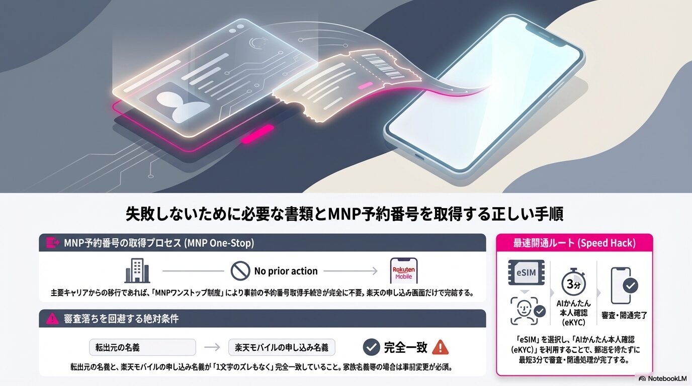 失敗しないために必要な書類とMNP予約番号を取得する正しい手順