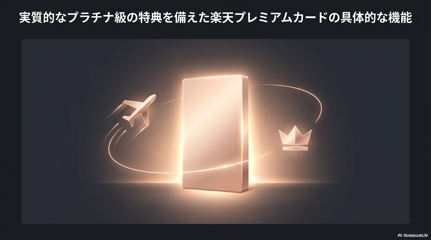 実質的なプラチナ級の特典を備えた楽天プレミアムカードの具体的な機能