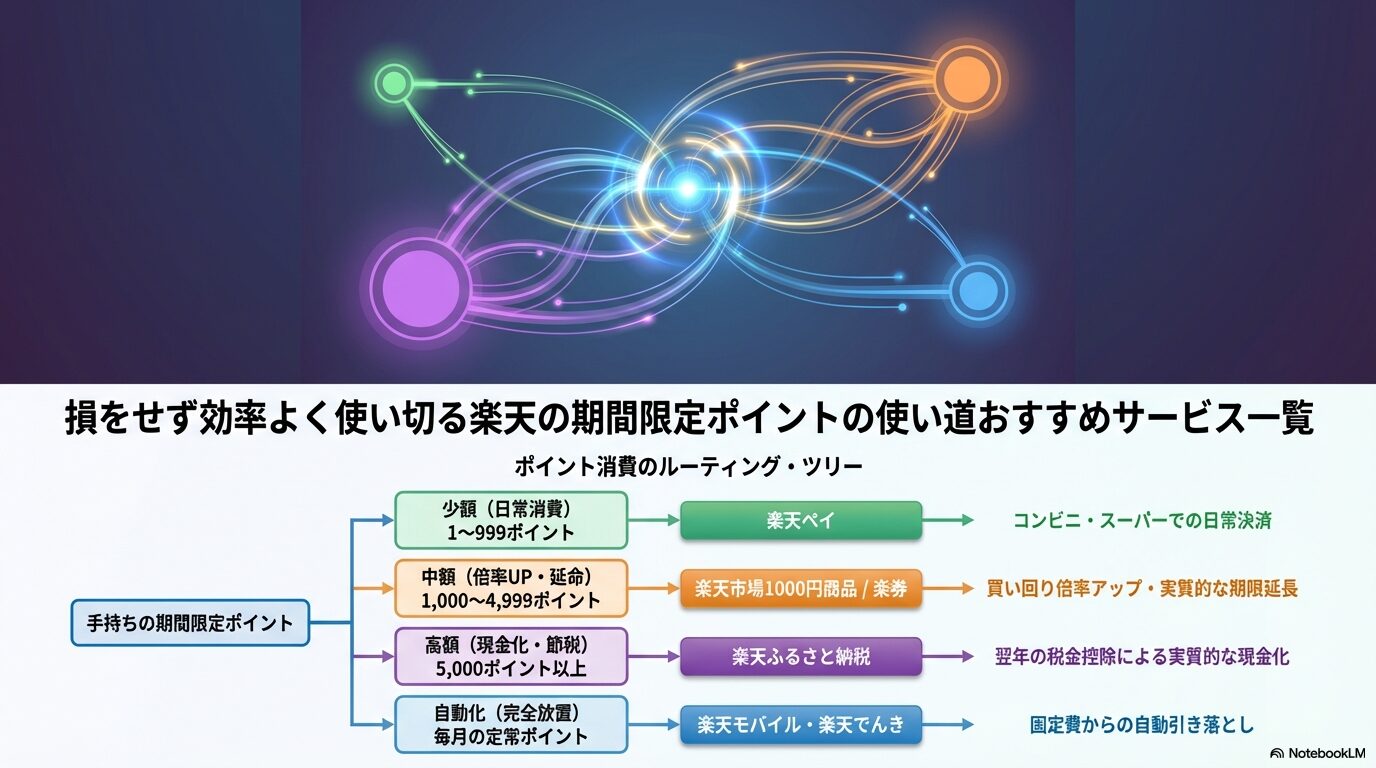損をせず効率よく使い切る楽天の期間限定ポイントの使い道おすすめサービス一覧