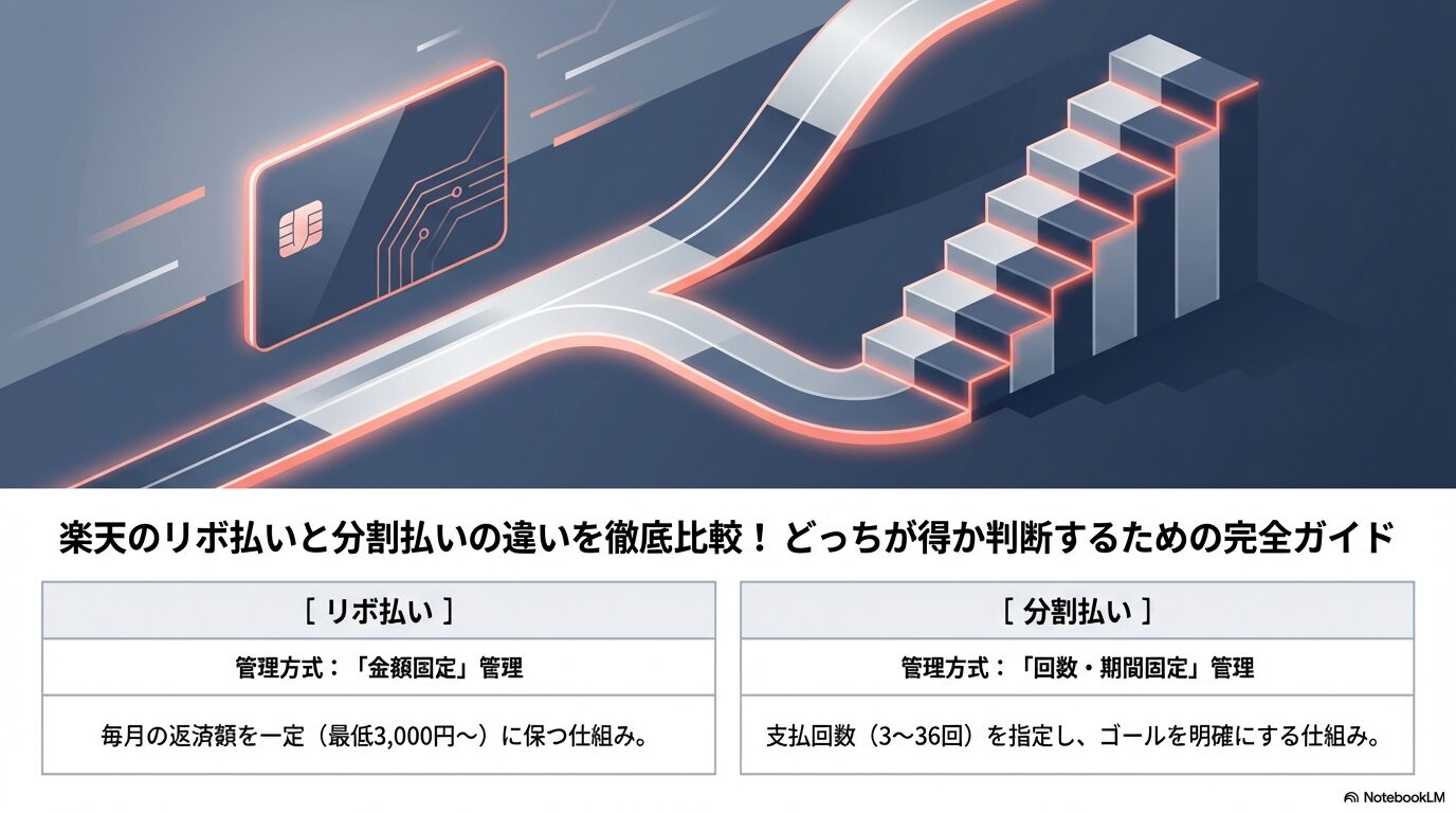 楽天のリボ払いと分割払いの違いを徹底比較！どっちが得か判断するための完全ガイド