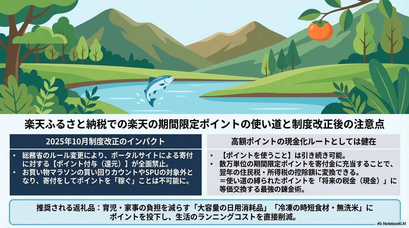 楽天ふるさと納税での楽天の期間限定ポイントの使い道と制度改正後の注意点