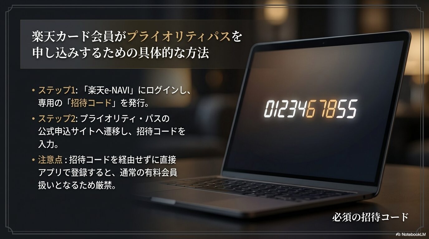 楽天カード会員がプライオリティパスを申し込みするための具体的な方法